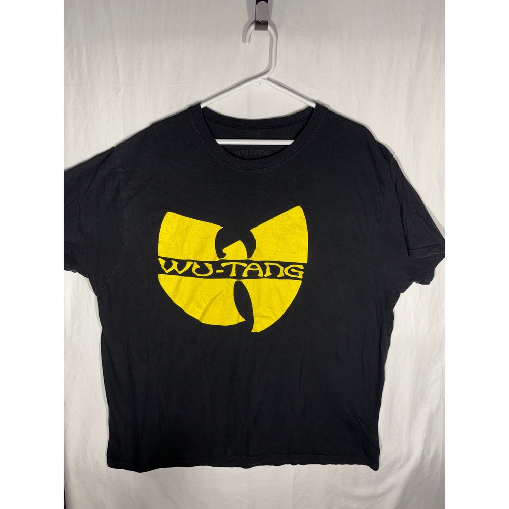 Wu-Tang Clan Graphic T-Shirt Mens 2XL Black Yellow Logo Hip Hop Rap Tee